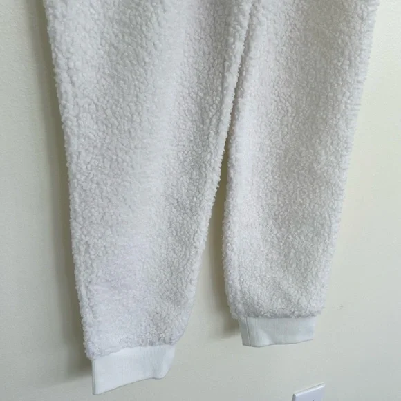 Haven Well Within White Sherpa Joggers XS Extra Small - Picture 5 of 10